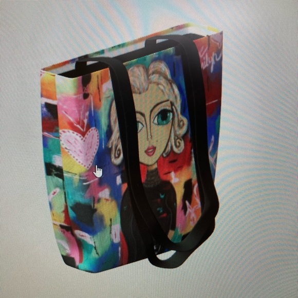 Marilyn Monroe Canvas Tote Bag - Picture 2 of 10